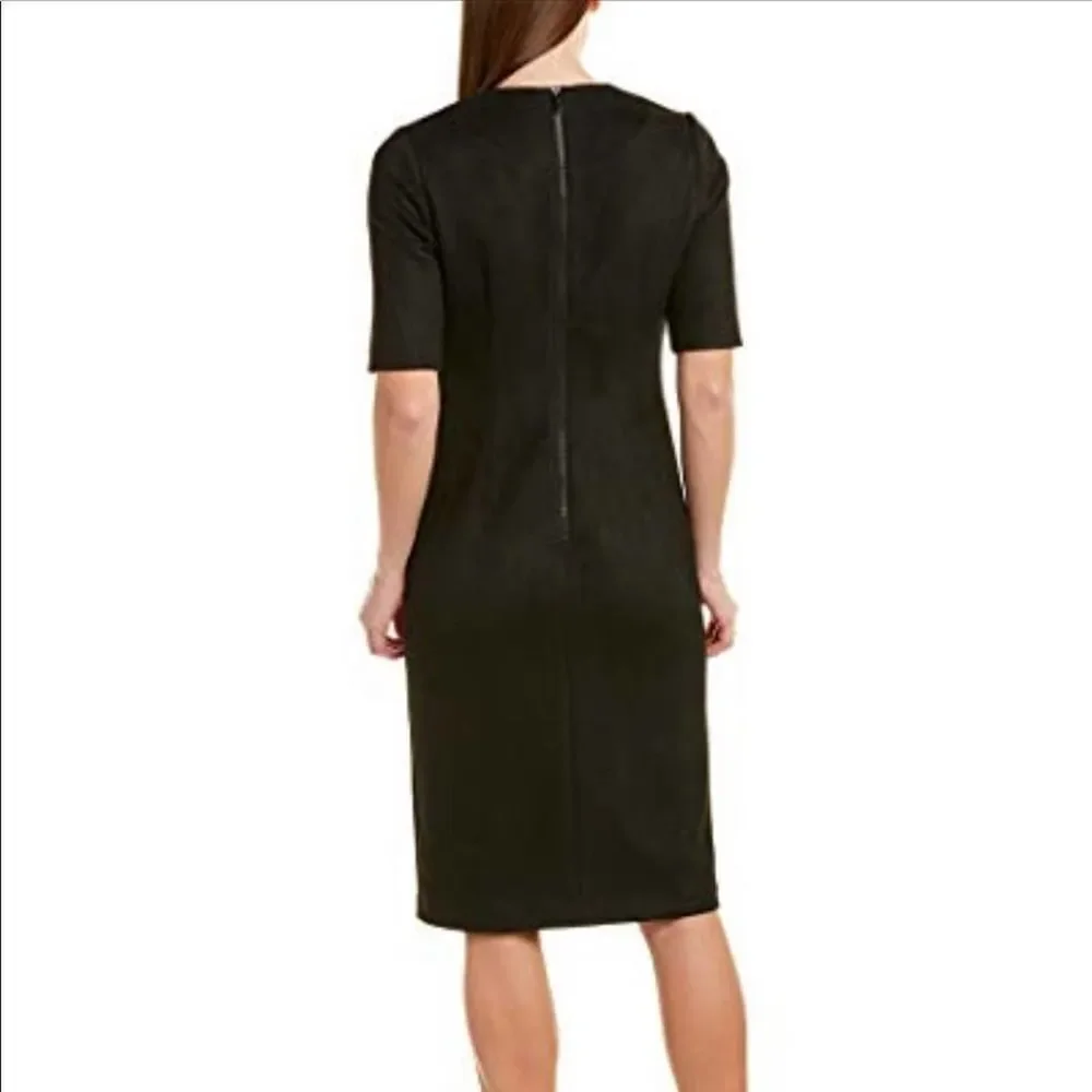 Anne Klein New York Faux Suede Scuba Sheath Dress